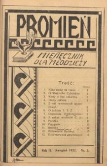 Promień 1927.04 R.2 Nr5