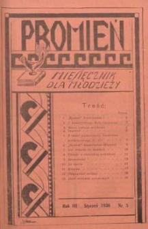 Promień 1928.01 R.3 Nr5