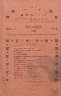 Promień 1929.10 R.5 Nr1