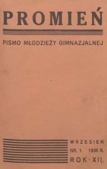 Promień 1936.09 R.12 Nr1