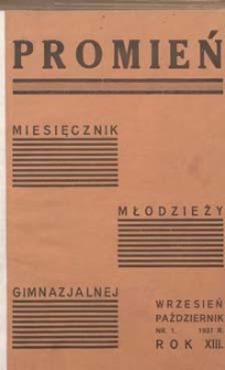 Promień 1937.09-10 R.13 Nr1