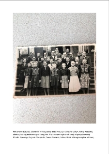 R. szk. 1951-52. Klasa VI szkoły w Gutowie Małym