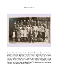 R. szk. 1952-53. Uczniowie klas I-V czyli całej szkoły w Bierzglinie