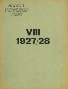 Sprawozdanie z czynności za rok obrotowy 1927/28.