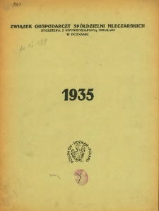 Sprawozdanie z czynności w roku 1935 (ósmym roku bilansowym).