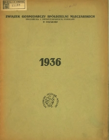 Sprawozdanie z czynności w roku 1936 (dziewiątym roku bilansowym).