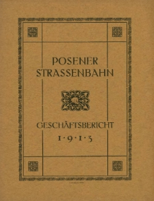 Gesch&auml;fts-Bericht 1913.