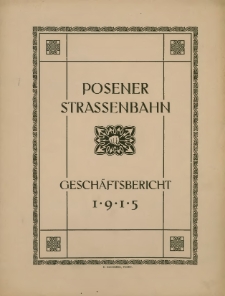 Geschäfts-Bericht 1915.