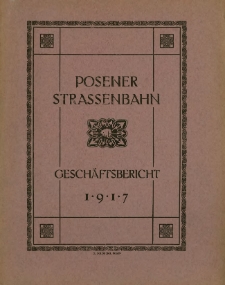 Gesch&auml;fts-Bericht 1917.