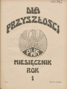 Dla Przyszłości : wydawnictwo Komitetu Społecznego Przysposobienia Kobiet do Obrony Kraju. 1929.04 R.1 Nr3