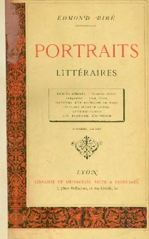 Portraits litt&eacute;raires: Prosper M&eacute;rim&eacute;e, Edmond About, Lamartine...