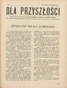 Dla Przyszłości : wydawnictwo Komitetu Społecznego Przysposobienia Kobiet do Obrony Kraju. 1935.04 R.7 Nr4