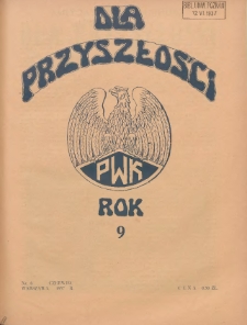 Dla Przyszłości : wydawnictwo Komitetu Społecznego Przysposobienia Kobiet do Obrony Kraju. 1937.06 R.9 Nr6