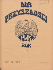 Dla Przyszłości : wydawnictwo Komitetu Społecznego Przysposobienia Kobiet do Obrony Kraju. 1938.03-04 R.10 Nr3-4