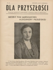 Dla Przyszłości : wydawnictwo Komitetu Społecznego Przysposobienia Kobiet do Obrony Kraju. 1938.12 R.10 Nr12
