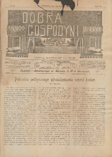 Dobra Gospodyni : pismo tygodniowe ilustrowane dla kobiet. 1906.01.26 R.6 Nr4