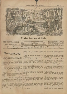 Dobra Gospodyni : pismo tygodniowe ilustrowane dla kobiet. 1906.05.04 R.6 Nr18