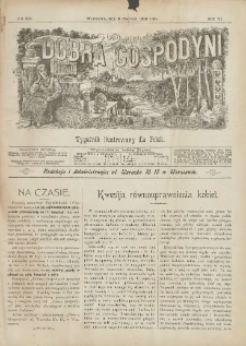 Dobra Gospodyni : pismo tygodniowe ilustrowane dla kobiet. 1906.06.08 R.6 Nr23