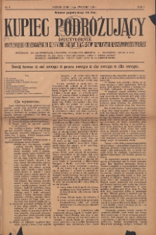 Kupiec Podróżujący; Dwutygodnik: organ Związku Chrzescijańskich Kupców Podróżujących i Agentów Handlowych Rzeczypospolitej Polskiej 1920.04.15 R.1 Nr9