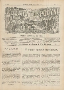Dobra Gospodyni : pismo tygodniowe ilustrowane dla kobiet. 1906.06.15 R.6 Nr24