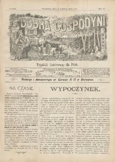 Dobra Gospodyni : pismo tygodniowe ilustrowane dla kobiet. 1906.06.22 R.6 Nr25