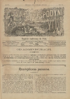 Dobra Gospodyni : pismo tygodniowe ilustrowane dla kobiet. 1906.09.14 R.6 Nr37