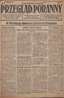 Przegląd Poranny: pismo niezależne i bezpartyjne 1925.01.09 R.5 Nr6