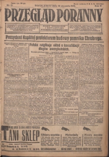 Przegląd Poranny: pismo niezależne i bezpartyjne 1925.01.24 R.5 Nr19