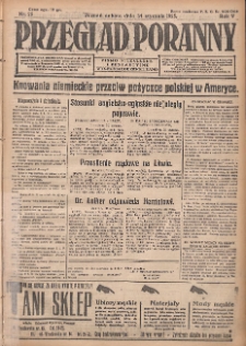 Przegląd Poranny: pismo niezależne i bezpartyjne 1925.01.31 R.5 Nr25