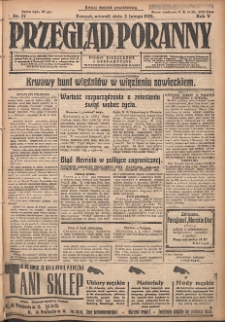 Przegląd Poranny: pismo niezależne i bezpartyjne 1925.02.03 R.5 Nr27
