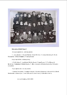R. szk. 1966-67. Klasa IV szkoły w Bierzglinie