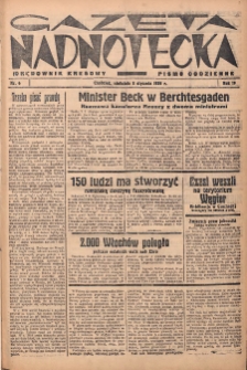 Gazeta Nadnotecka (Orędownik Kresowy): pismo codzienne 1939.01.08 R.19 Nr6