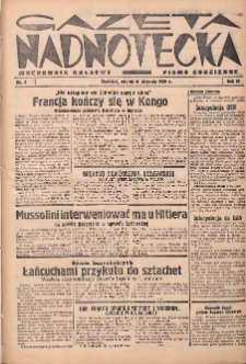 Gazeta Nadnotecka (Orędownik Kresowy): pismo codzienne 1939.01.10 R.19 Nr7