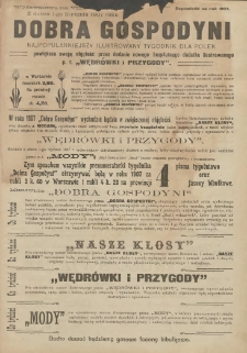 Dobra Gospodyni : pismo tygodniowe ilustrowane dla kobiet. 1906.12.07 R.6 Nr49