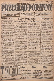 Przegląd Poranny: pismo niezależne i bezpartyjne 1925.02.08 R.5 Nr32