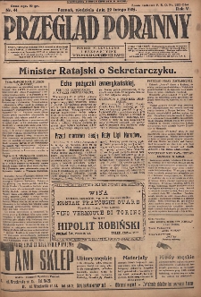 Przegląd Poranny: pismo niezależne i bezpartyjne 1925.02.22 R.5 Nr44