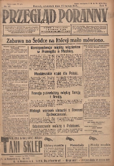Przegląd Poranny: pismo niezależne i bezpartyjne 1925.02.26 R.5 Nr47