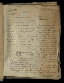 Korespondencja Biblioteki K&oacute;rnickiej z lat 1878-1884