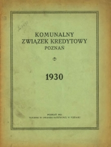 Sprawozdanie z czynności w roku 1930.