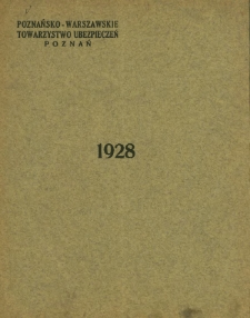 X Sprawozdanie z działalności za rok 1928.