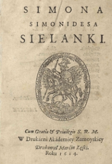 Simona Simonidesa Sielanki [...]