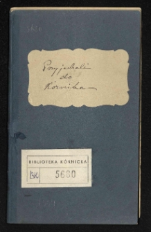 Przyjechali do K&oacute;rnika. Wykaz os&oacute;b 1881-1884