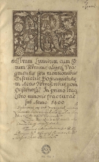 Reiestrum Limitum cum Eorum Terminis, alijsq[ue] Fragmentis seu mentionibus Districtus Posnaniensis in Actis Terrestribus posn[aniensibus] existentibus [...]