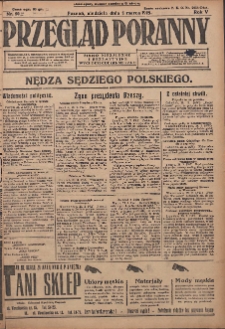 Przegląd Poranny: pismo niezależne i bezpartyjne 1925.03.01 R.5 Nr50