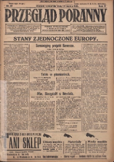 Przegląd Poranny: pismo niezależne i bezpartyjne 1925.03.19 R.5 Nr65