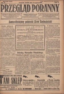 Przegląd Poranny: pismo niezależne i bezpartyjne 1925.03.20 R.5 Nr66