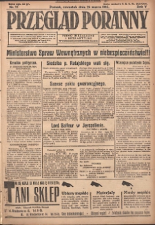 Przegląd Poranny: pismo niezależne i bezpartyjne 1925.03.26 R.5 Nr71