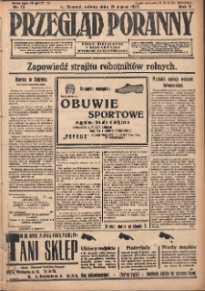 Przegląd Poranny: pismo niezależne i bezpartyjne 1925.03.28 R.5 Nr73