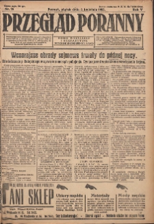 Przegląd Poranny: pismo niezależne i bezpartyjne 1925.04.03 R,5 Nr78