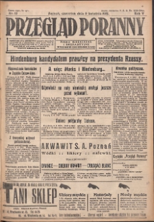Przegląd Poranny: pismo niezależne i bezpartyjne 1925.04.09 R.5 Nr83